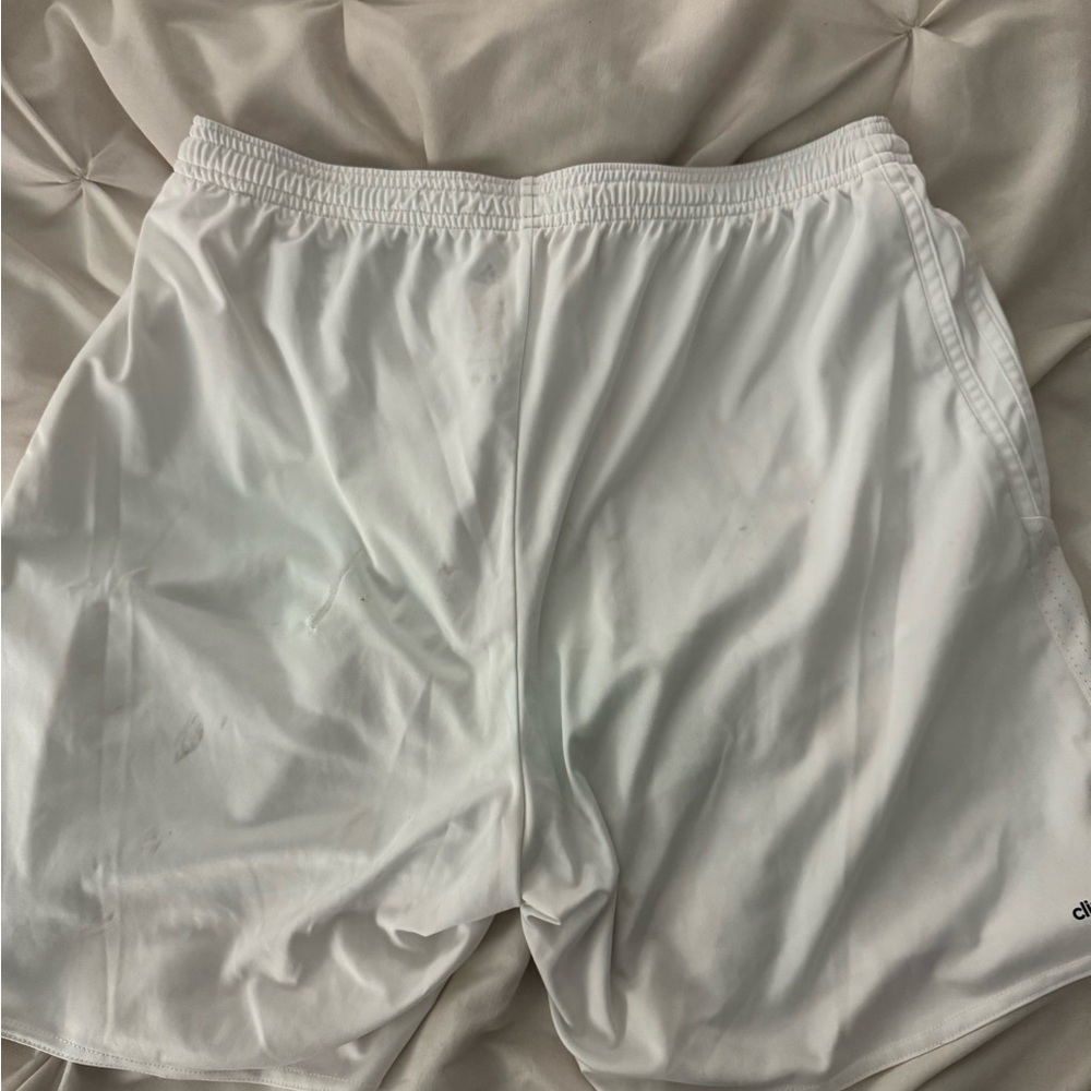 Adidas White Athletic Performance Shorts - Picture 3 of 3